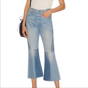Frame Hurley patch flared jeans